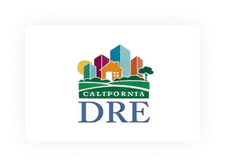 California DRE emblem featuring cityscape